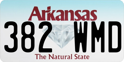 AR license plate 382WMD