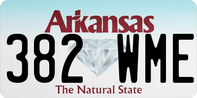 AR license plate 382WME