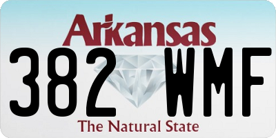 AR license plate 382WMF