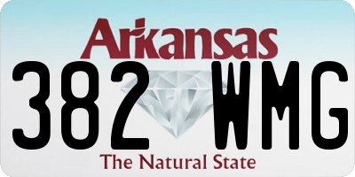 AR license plate 382WMG