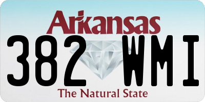AR license plate 382WMI