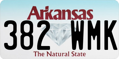 AR license plate 382WMK