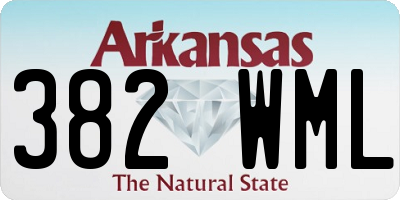 AR license plate 382WML