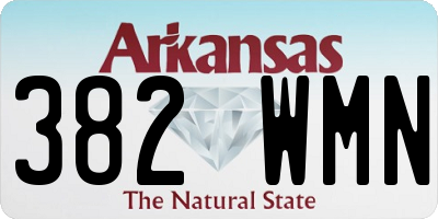 AR license plate 382WMN