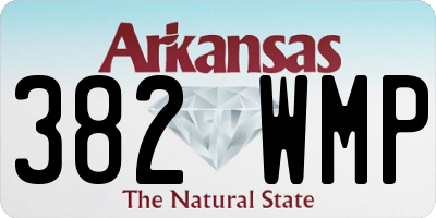 AR license plate 382WMP
