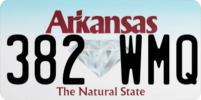 AR license plate 382WMQ