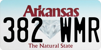AR license plate 382WMR