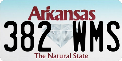AR license plate 382WMS