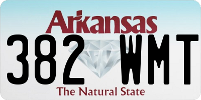 AR license plate 382WMT