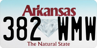AR license plate 382WMW