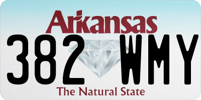 AR license plate 382WMY