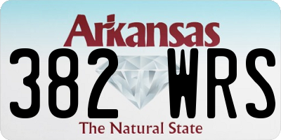 AR license plate 382WRS