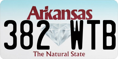 AR license plate 382WTB