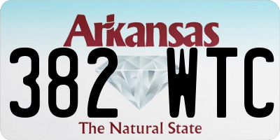 AR license plate 382WTC