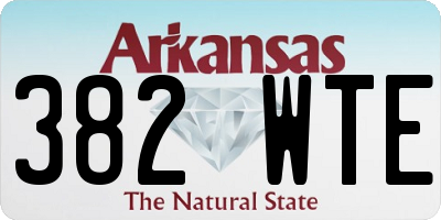 AR license plate 382WTE