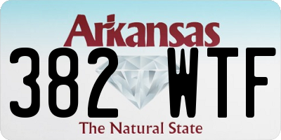 AR license plate 382WTF