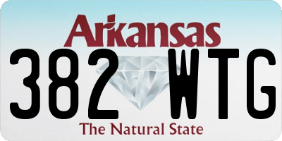 AR license plate 382WTG