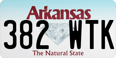 AR license plate 382WTK