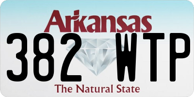 AR license plate 382WTP