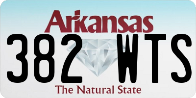 AR license plate 382WTS
