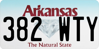 AR license plate 382WTY