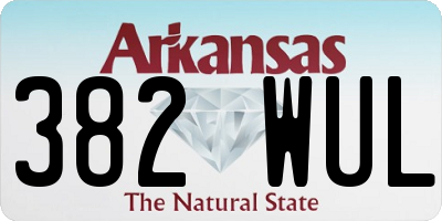 AR license plate 382WUL