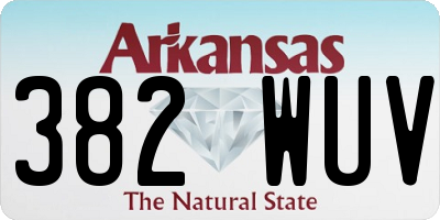 AR license plate 382WUV