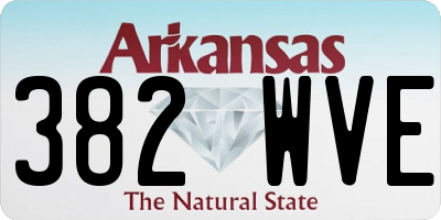 AR license plate 382WVE