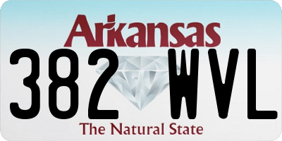 AR license plate 382WVL