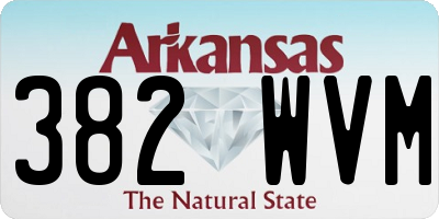 AR license plate 382WVM