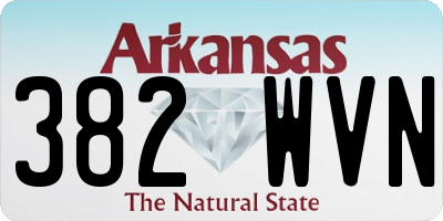 AR license plate 382WVN