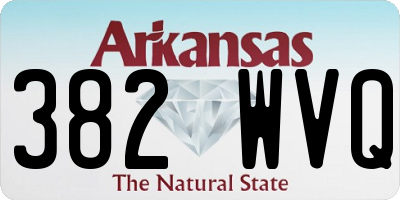AR license plate 382WVQ