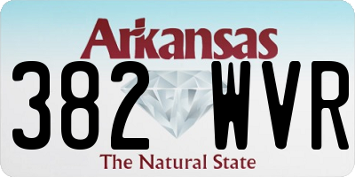 AR license plate 382WVR