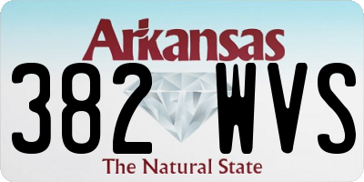 AR license plate 382WVS