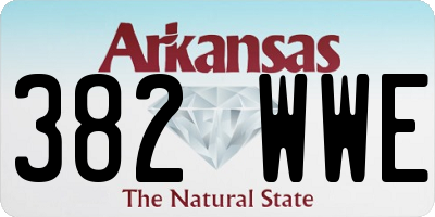 AR license plate 382WWE