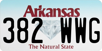 AR license plate 382WWG