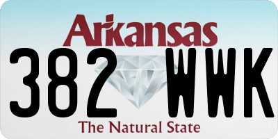 AR license plate 382WWK