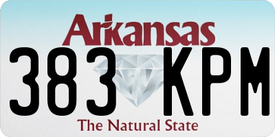 AR license plate 383KPM