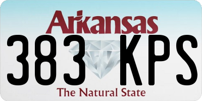 AR license plate 383KPS