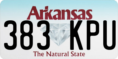 AR license plate 383KPU