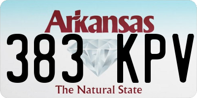 AR license plate 383KPV