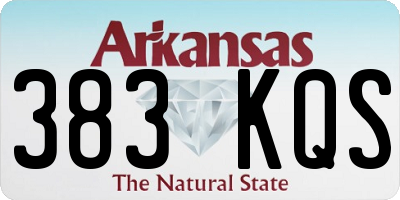 AR license plate 383KQS