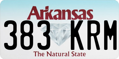 AR license plate 383KRM