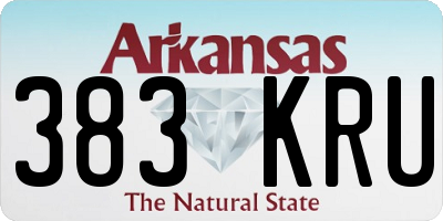 AR license plate 383KRU