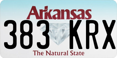 AR license plate 383KRX
