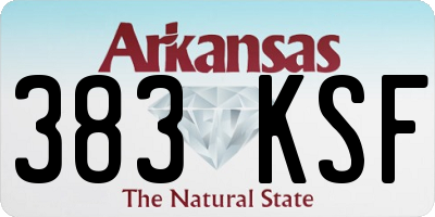 AR license plate 383KSF