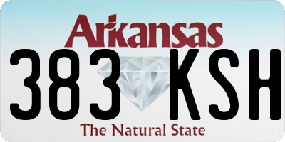 AR license plate 383KSH