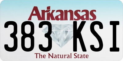 AR license plate 383KSI