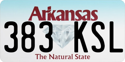 AR license plate 383KSL