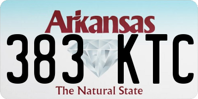 AR license plate 383KTC